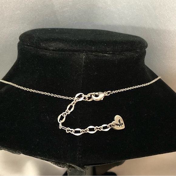 AEO American Eagle Outfitters Silver Tone Open Heart Necklace - Picture 3 of 7